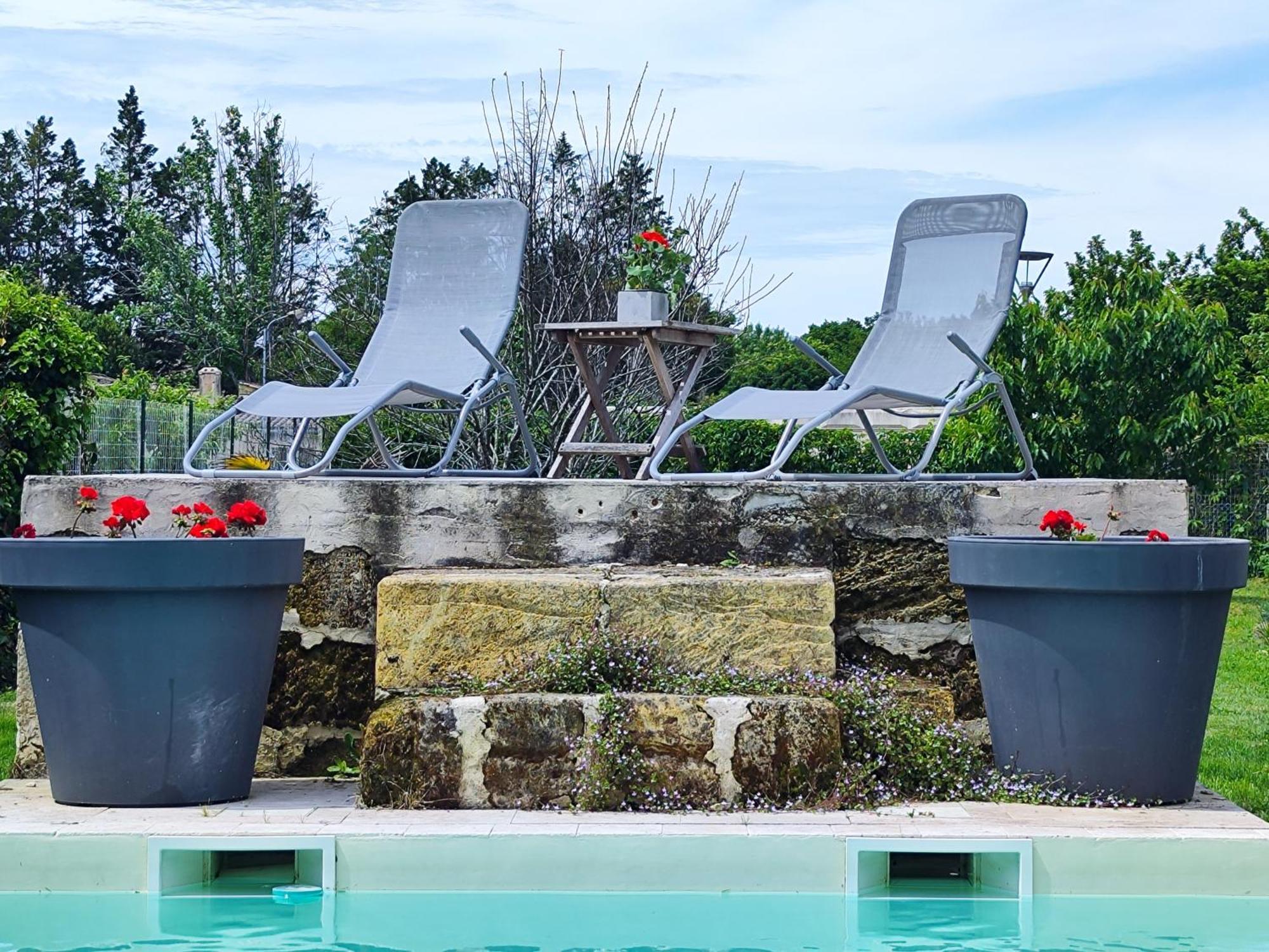 Jolie Villa Avec Piscine Dans Le St Emilionnais Sainte-Terre Εξωτερικό φωτογραφία